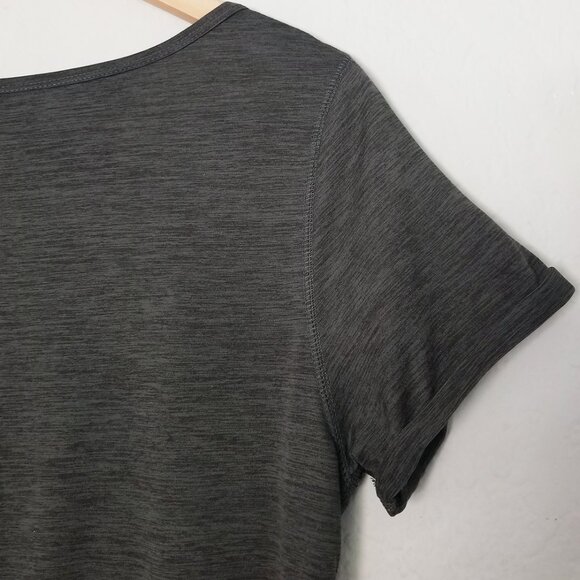 Vuori All Day Jumpsuit Charcoal Heather Short Sleeve V-Neck One Piece XS Gray - Picture 10 of 14